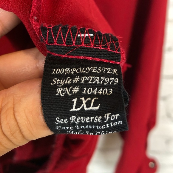 *3 for $30* Lightweight red jacket 💖 - Picture 5 of 8